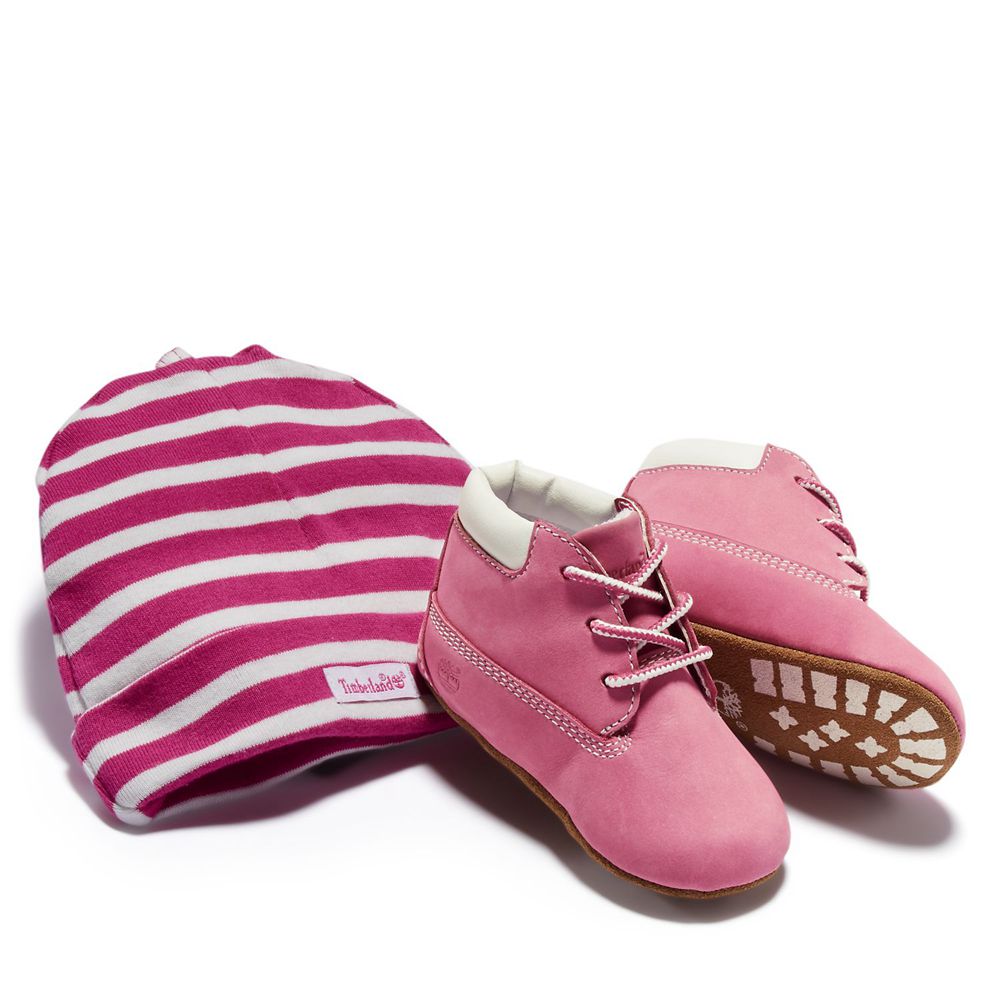 Zapatillas Timberland Niños Infant Crib Booties/Cap Set Rosas - Chile AMR-704586